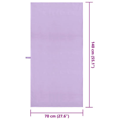 Asciugamani Sportivi 2 pcs Viola 140 x 70 cm