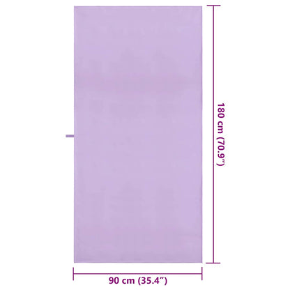 Asciugamani Sportivi 2 pcs Viola 180 x 90 cm