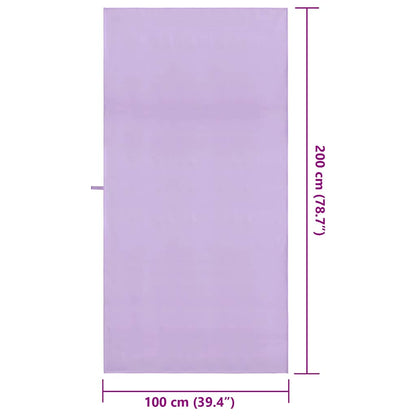 Asciugamani Sportivi 2 pcs Viola 200 x 100 cm