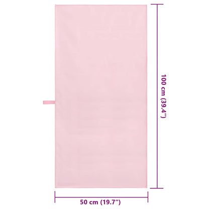 Asciugamani Sportivi 2 pcs Rosa 100 x 50 cm