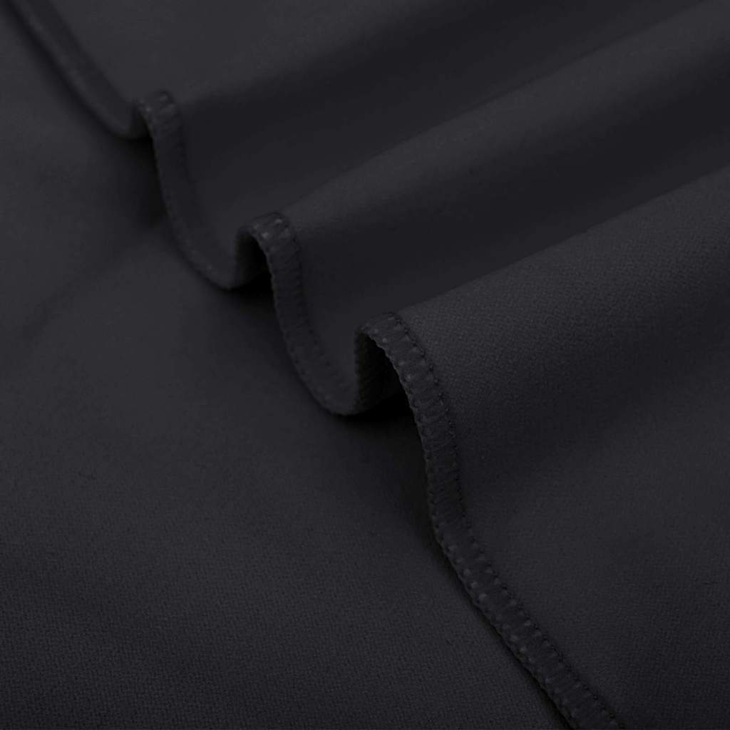 Set di Asciugamani Sportivi 2 pcs Nero Tessuto