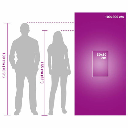 Set di Asciugamani Sportivi 2 pcs Blu Tessuto