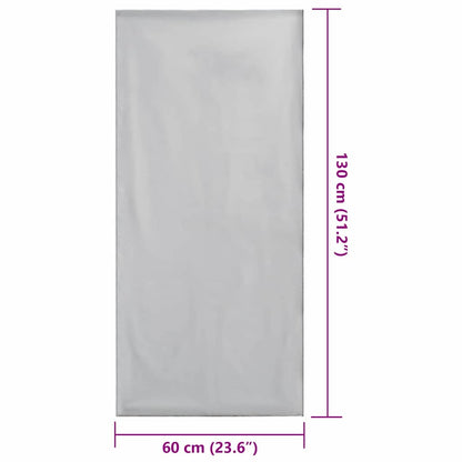 Asciugamani per Sedia Outdoor 2 pcs Grigio 130 x 60 cm