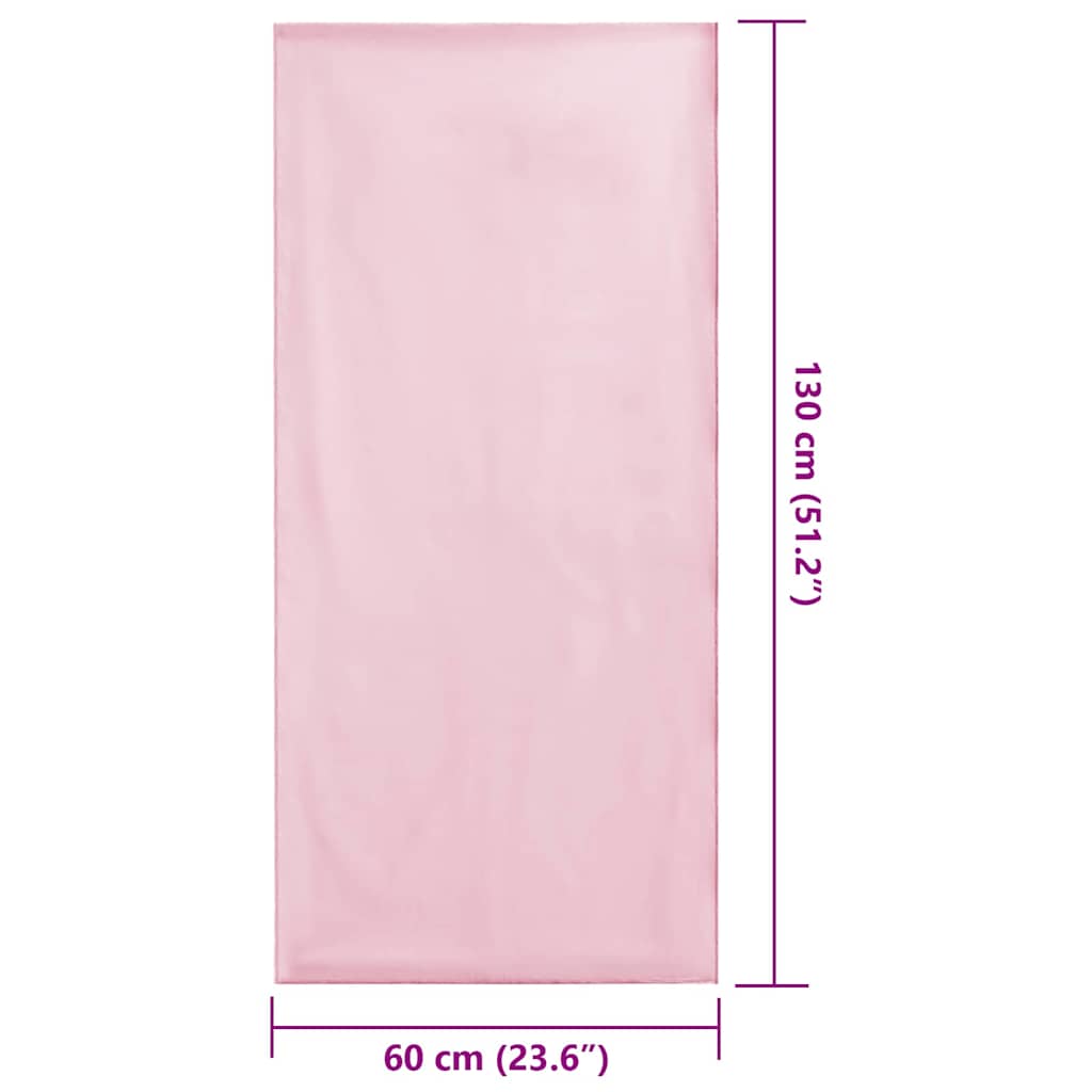 Asciugamani per Sedia Outdoor 2 pcs Rosa 130 x 60 cm