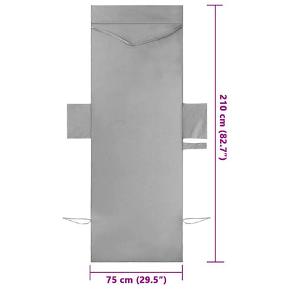 Asciugamani per lettino 2 pcs Grigio scuro 210 x 75 cm