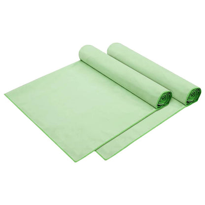 Asciugamani per lettino 2 pcs Verde 210 x 75 cm