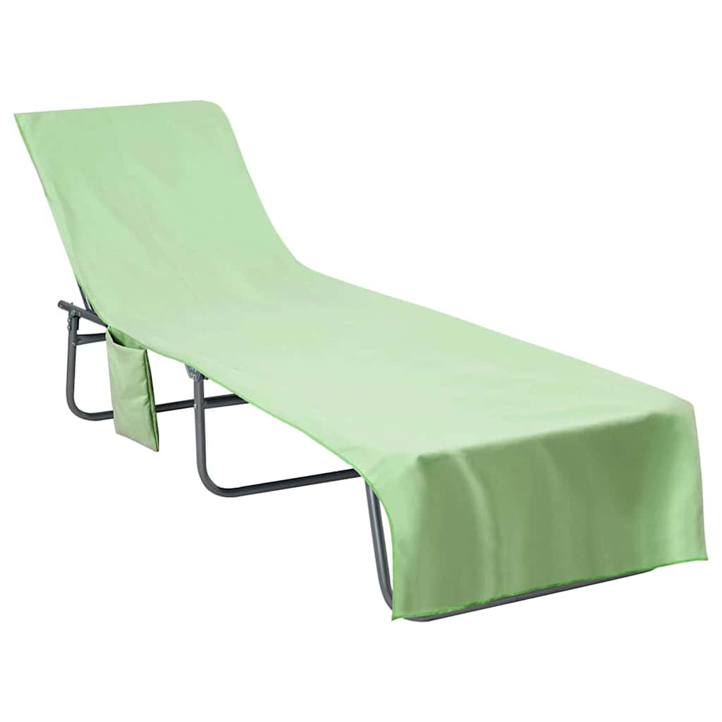 Asciugamani per lettino 2 pcs Verde 210 x 75 cm