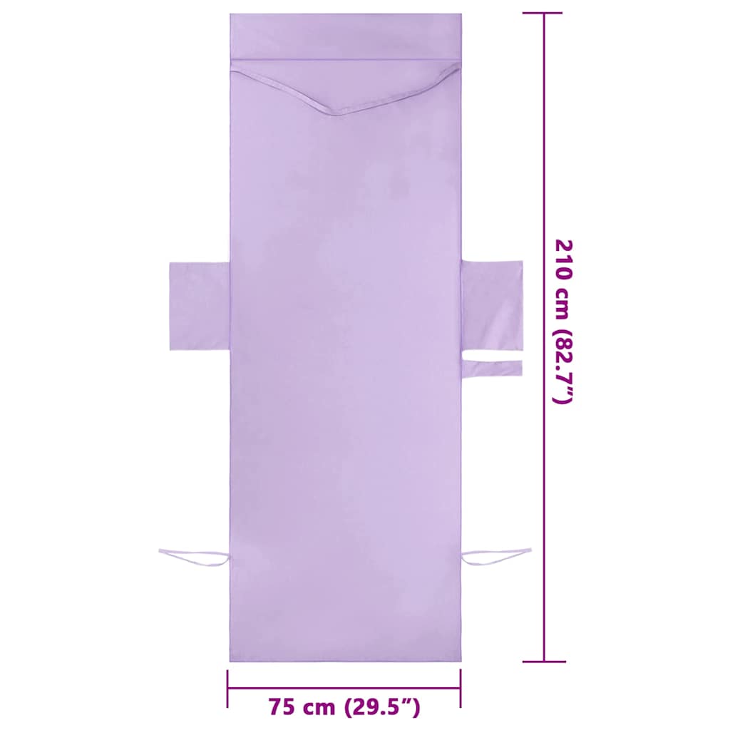 Asciugamani per lettino 2 pcs Viola 210 x 75 cm