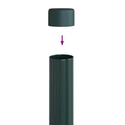 Palo della recinzione 2 pcs Verde 90 cm | homemem39