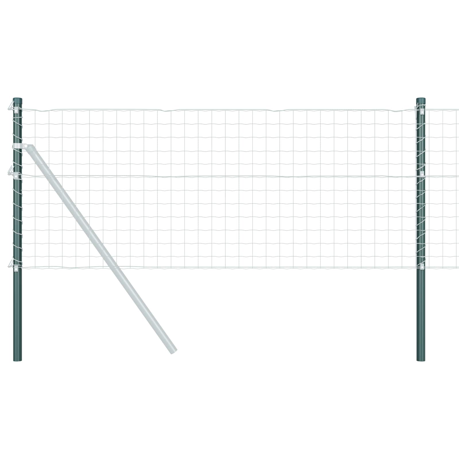 Palo della recinzione 2 pcs Verde 100 cm | homemem39