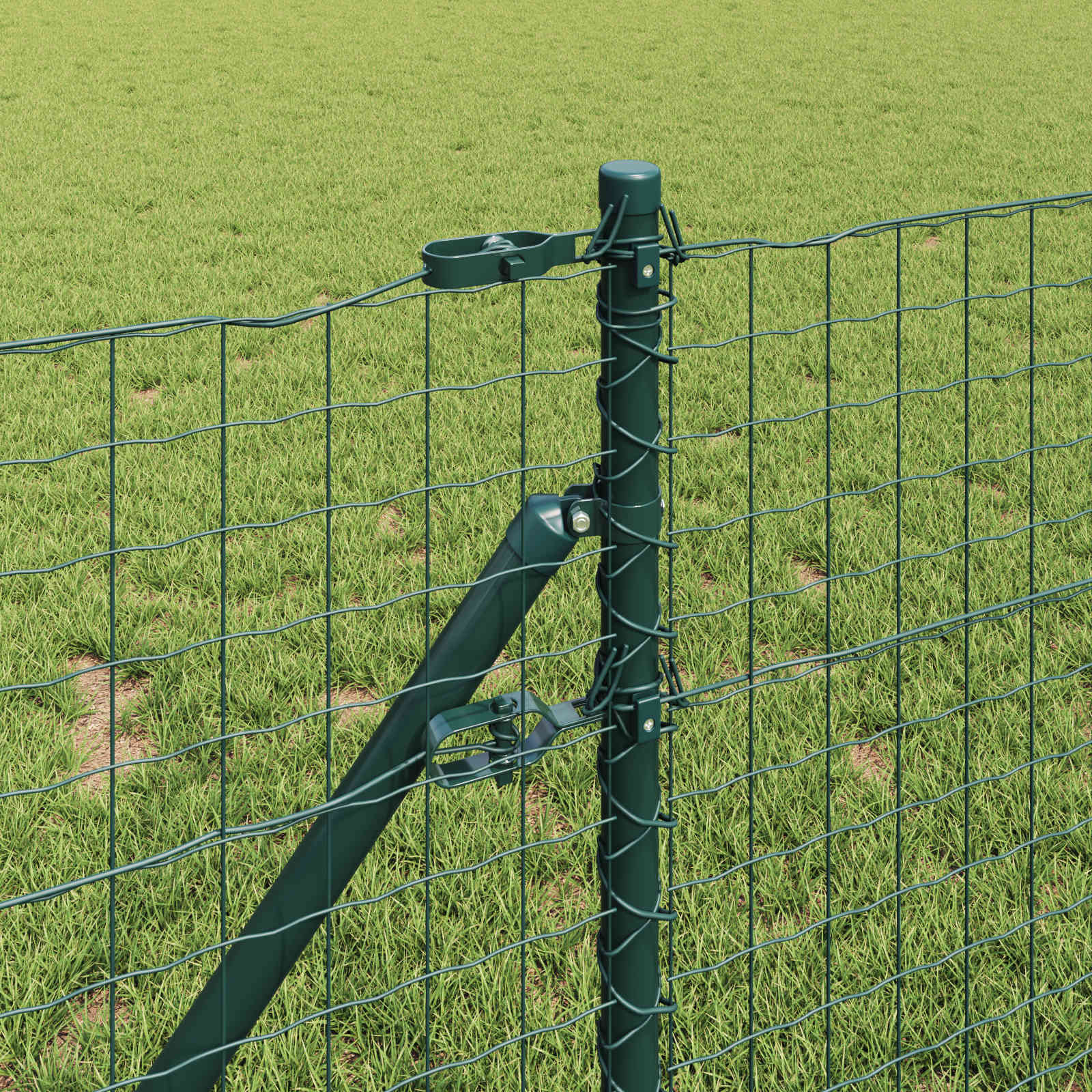 Palo della recinzione 12 pcs Verde 110 cm | homemem39