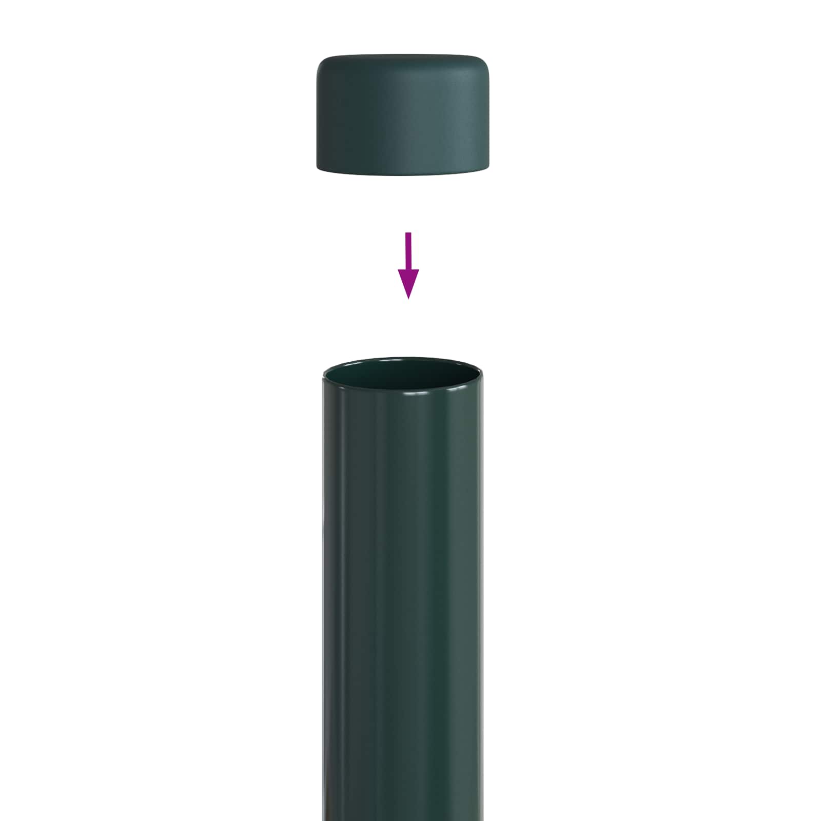 Palo della recinzione 12 pcs Verde 110 cm | homemem39