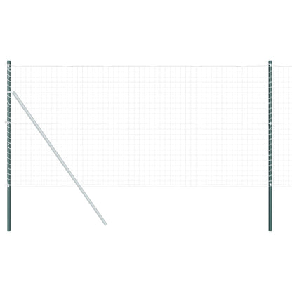 Palo della recinzione 2 pcs Verde Acciaio Verniciato a Polvere | homemem39