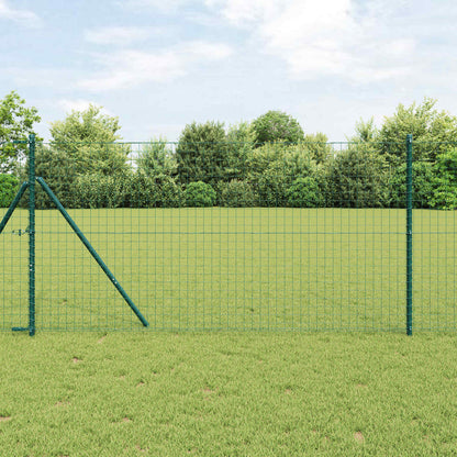 Palo della recinzione 12 pcs Verde Acciaio Verniciato a Polvere | homemem39