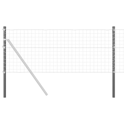 Palo della recinzione 12 pcs Grigio 50 cm