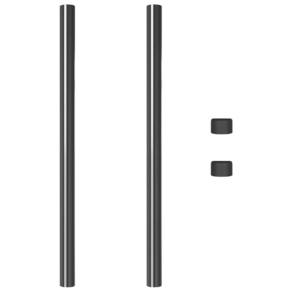 Palo della recinzione 2 pcs Grigio 80 cm | homemem39