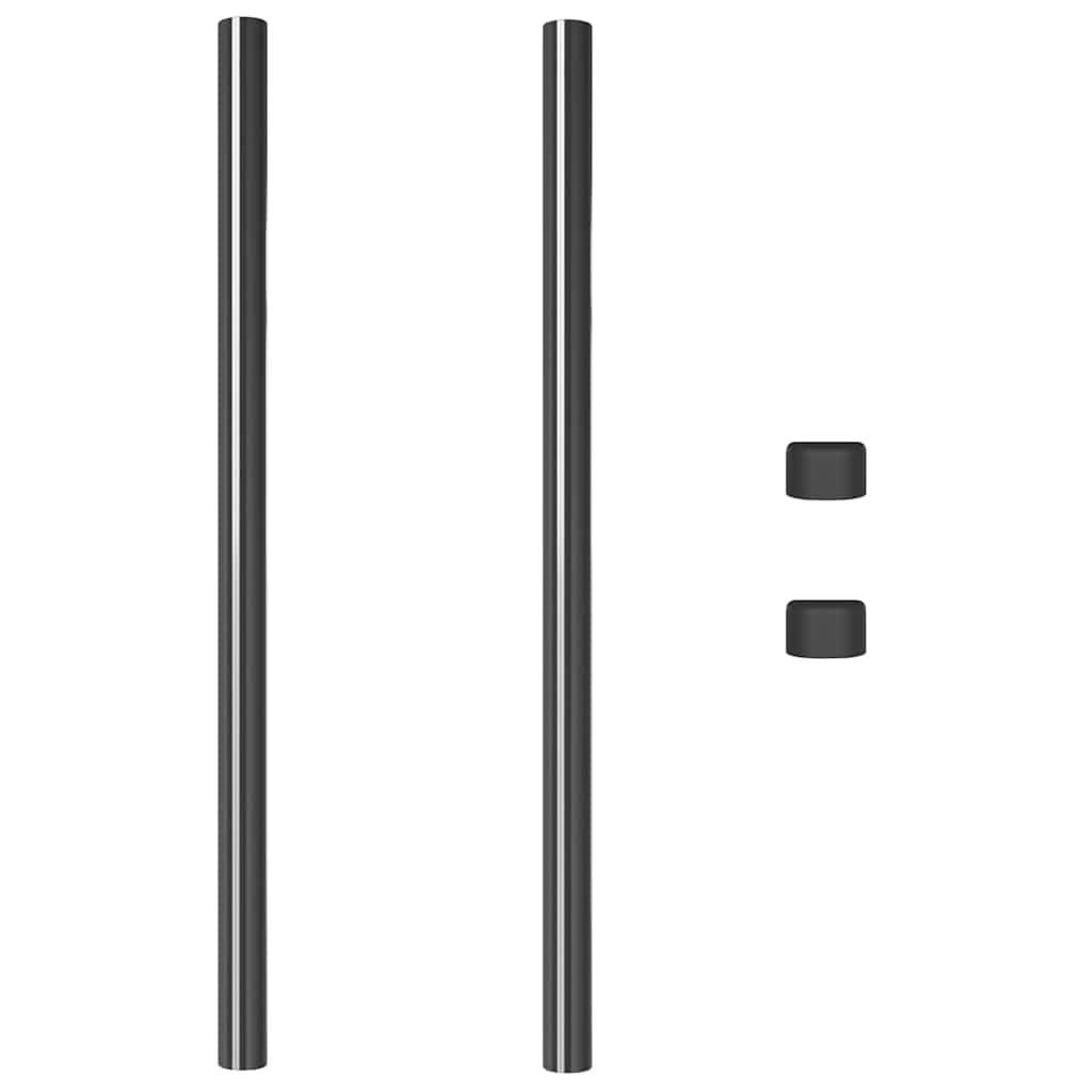 Pali per Recinzione 2 pcs Grigio 100 cm