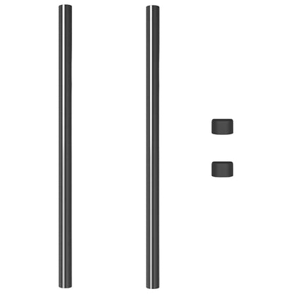 Pali per Recinzione 2 pcs Grigio 100 cm