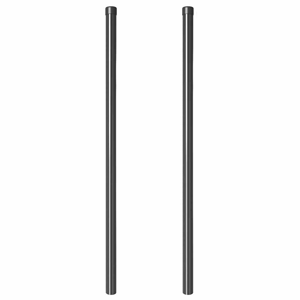 Palo della recinzione 2 pcs Grigio 110 cm | homemem39