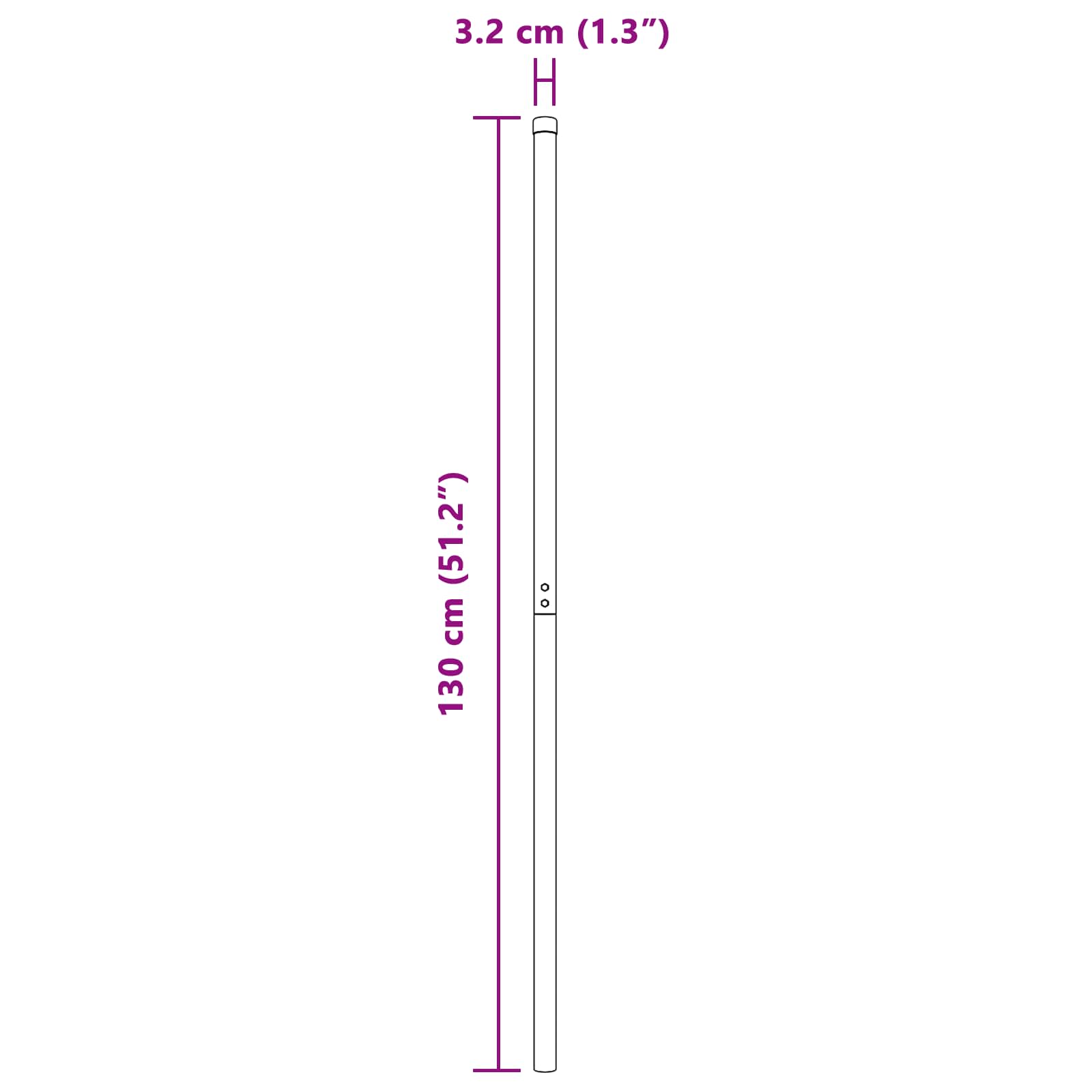 Palo della recinzione 2 pcs Grigio Acciaio Verniciato a Polvere | homemem39