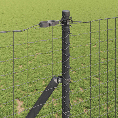 Palo della recinzione 12 pcs Grigio