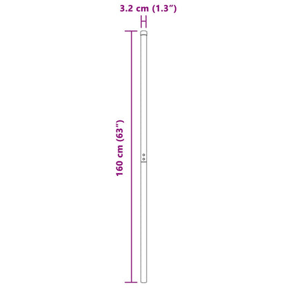 Palo della recinzione 12 pcs Grigio