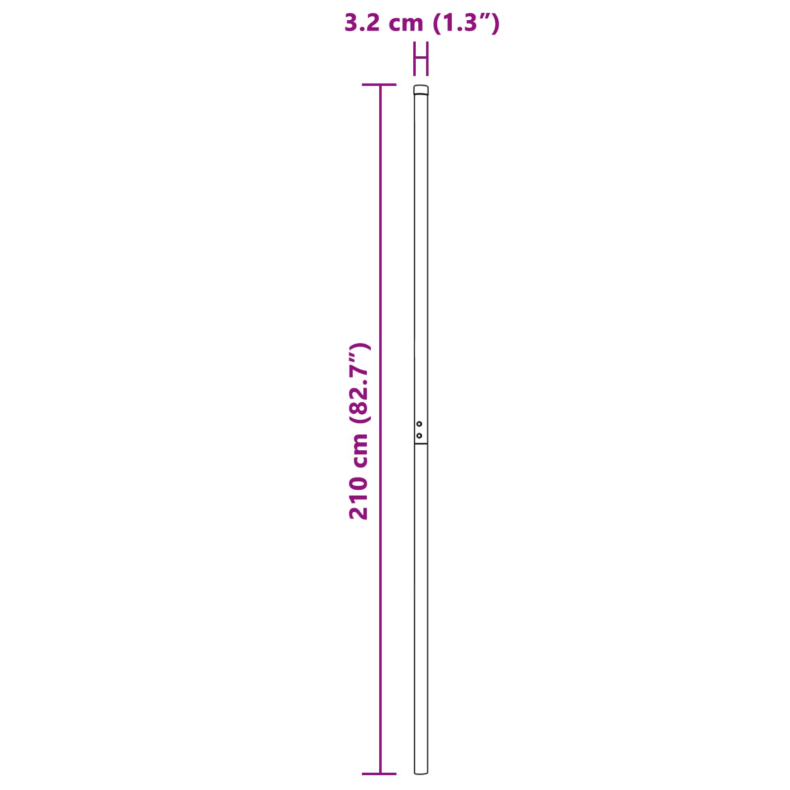 Palo della recinzione 12 pcs Grigio | homemem39