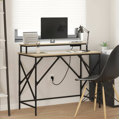 Scrivania Rovere Sonoma 100 x 50 x 86,5 cm Legno multistrato | homemem39