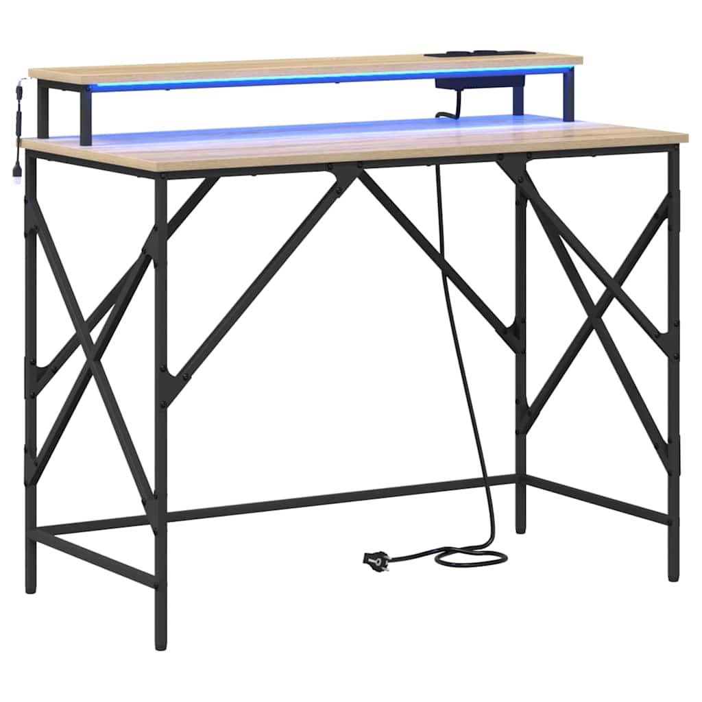Scrivania Rovere Sonoma 100 x 50 x 86,5 cm Legno multistrato | homemem39