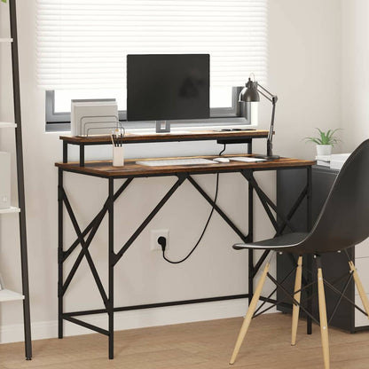 Scrivania Rovere fumé 100 x 50 x 86,5 cm Legno ingegnerizzato