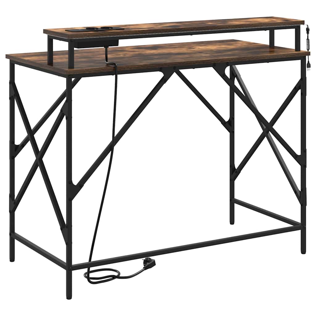 Scrivania Rovere fumé 100 x 50 x 86,5 cm Legno ingegnerizzato
