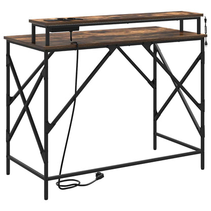 Scrivania Rovere fumé 100 x 50 x 86,5 cm Legno ingegnerizzato