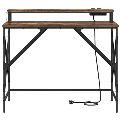 Scrivania Rovere fumé 100 x 50 x 86,5 cm Legno ingegnerizzato