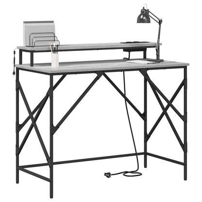 Scrivania Grigio Sonoma 100 x 50 x 86,5 cm Legno multistrato | homemem39