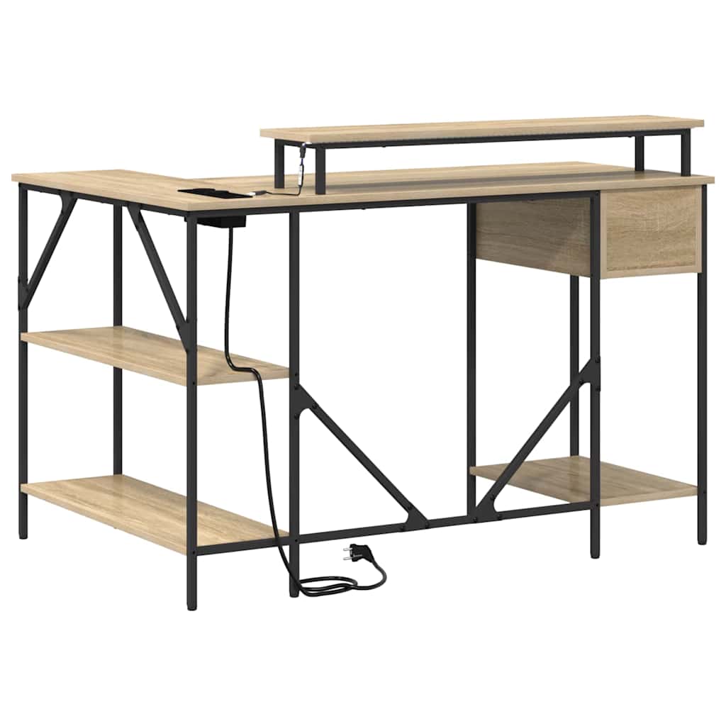 Scrivania Rovere Sonoma 120 x 79 x 86,5 cm Legno multistrato | homemem39