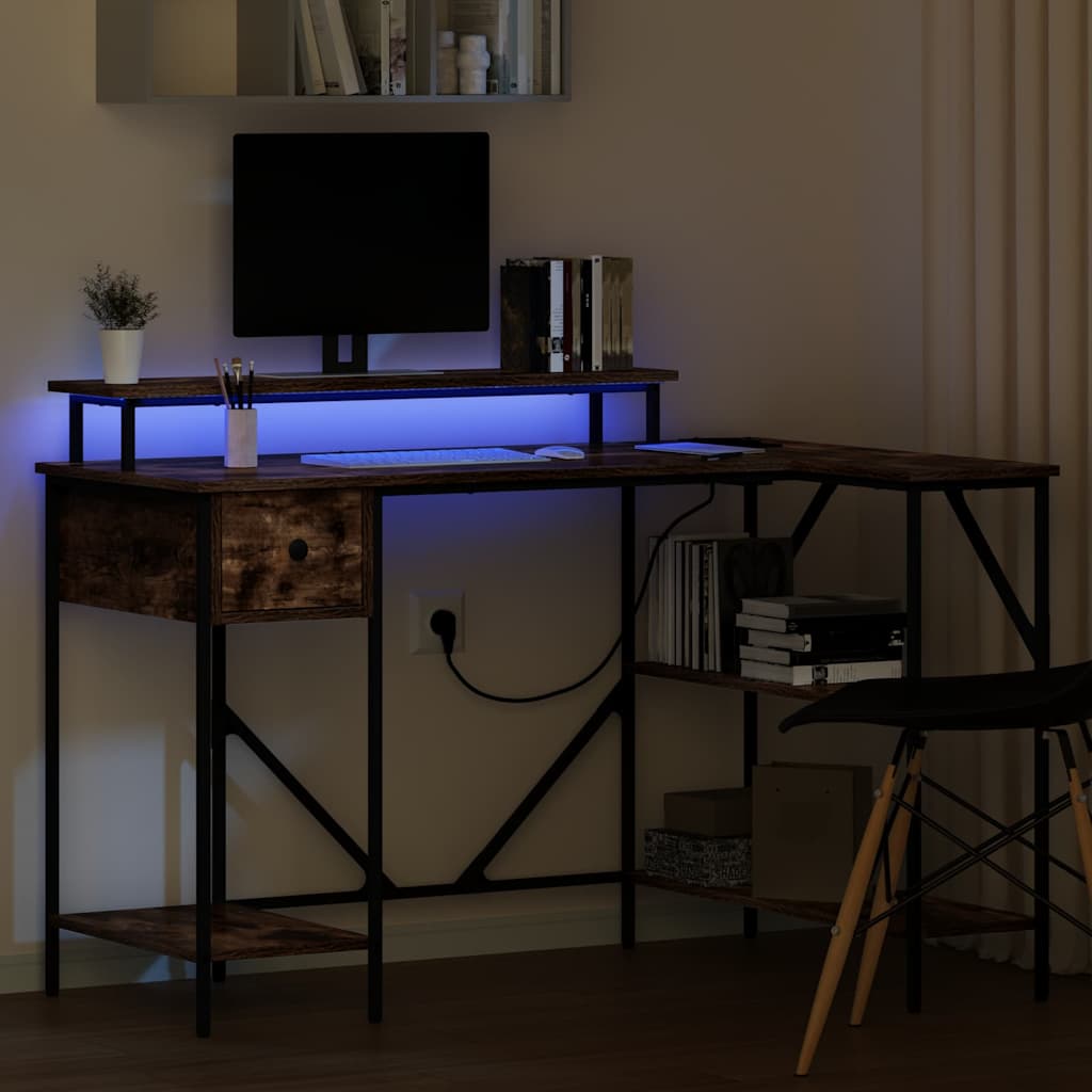 Scrivania Rovere fumé 120 x 79 x 86,5 cm Legno ingegnerizzato