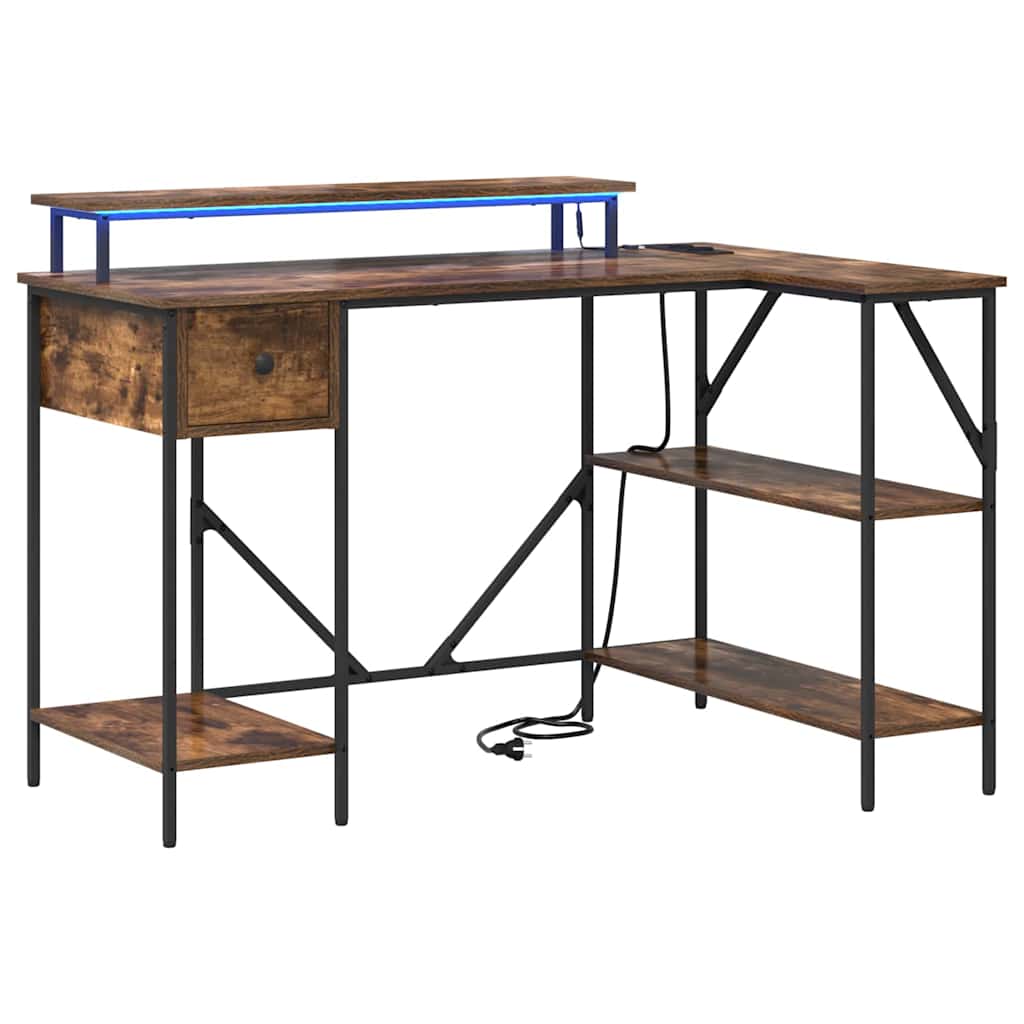Scrivania Rovere fumé 120 x 79 x 86,5 cm Legno ingegnerizzato