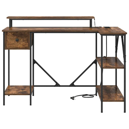 Scrivania Rovere fumé 120 x 79 x 86,5 cm Legno ingegnerizzato