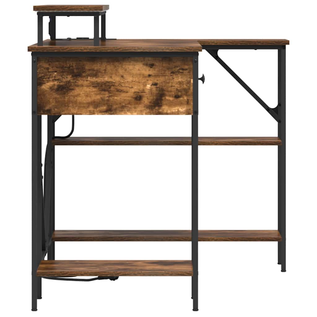 Scrivania Rovere fumé 120 x 79 x 86,5 cm Legno ingegnerizzato