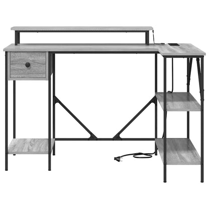 Scrivania Grigio Sonoma 120 x 79 x 86,5 cm Legno multistrato