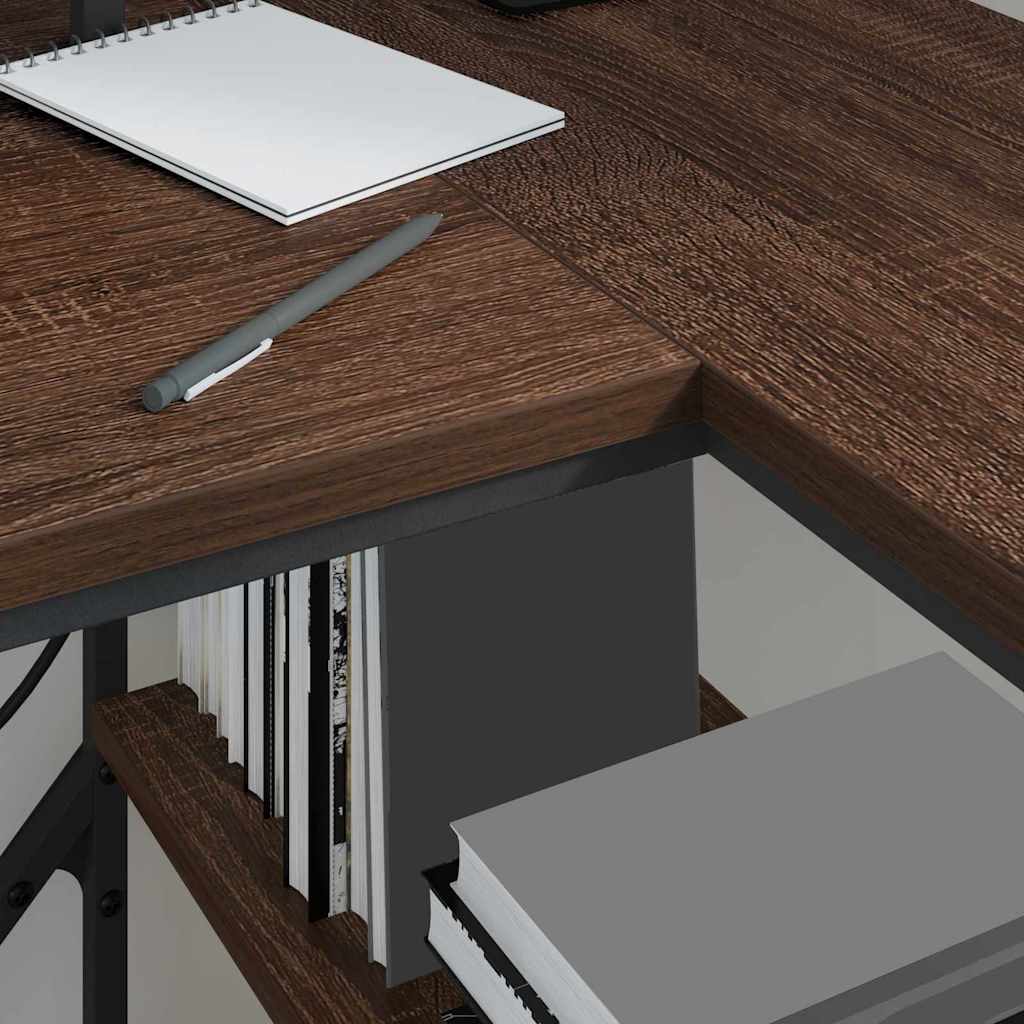 Scrivania Rovere Marrone 120 x 79 x 86,5 cm Legno multistrato | homemem39