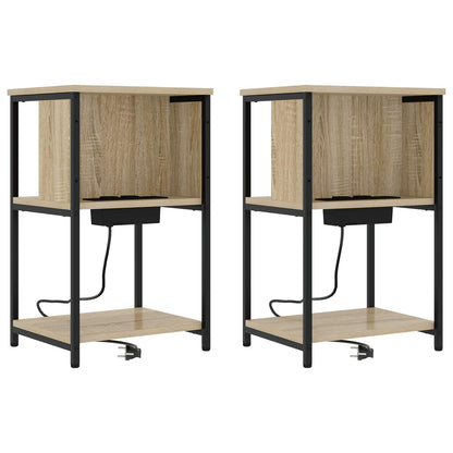Armadio da Notte 2 pcs Rovere Sonoma 38 x 31 x 61 cm | homemem39