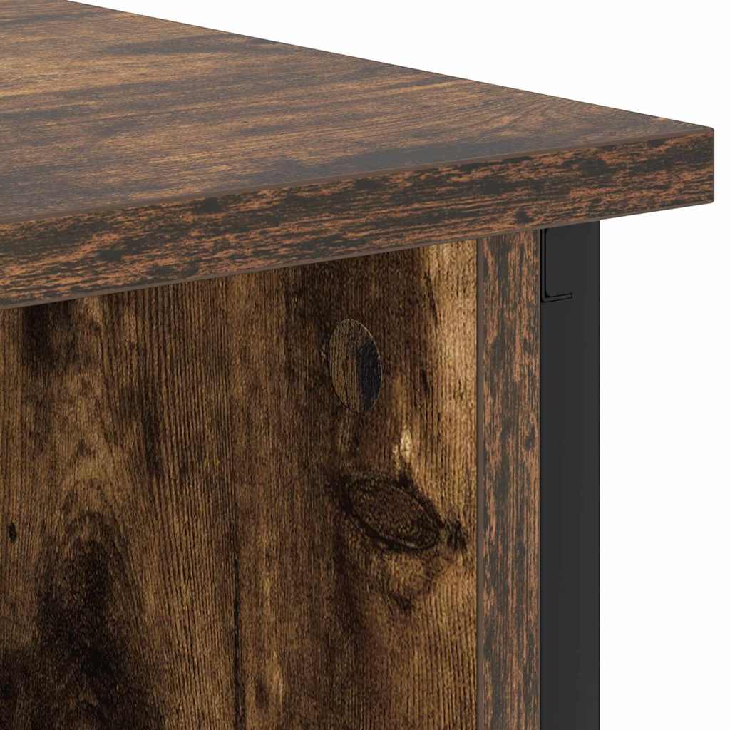 Armadio da Notte 2 pcs Rovere fumé 38 x 31 x 61 cm