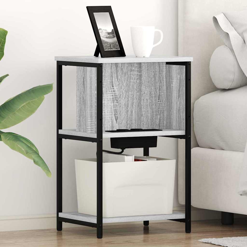 Armadio da Notte 2 pcs Grigio Sonoma 38 x 31 x 61 cm | homemem39