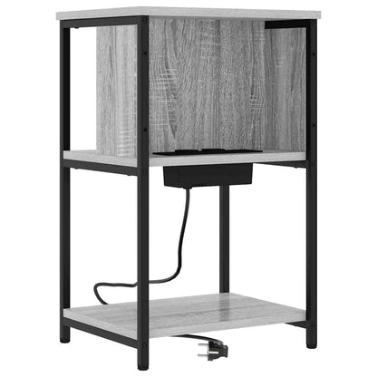 Armadio da Notte 2 pcs Grigio Sonoma 38 x 31 x 61 cm | homemem39