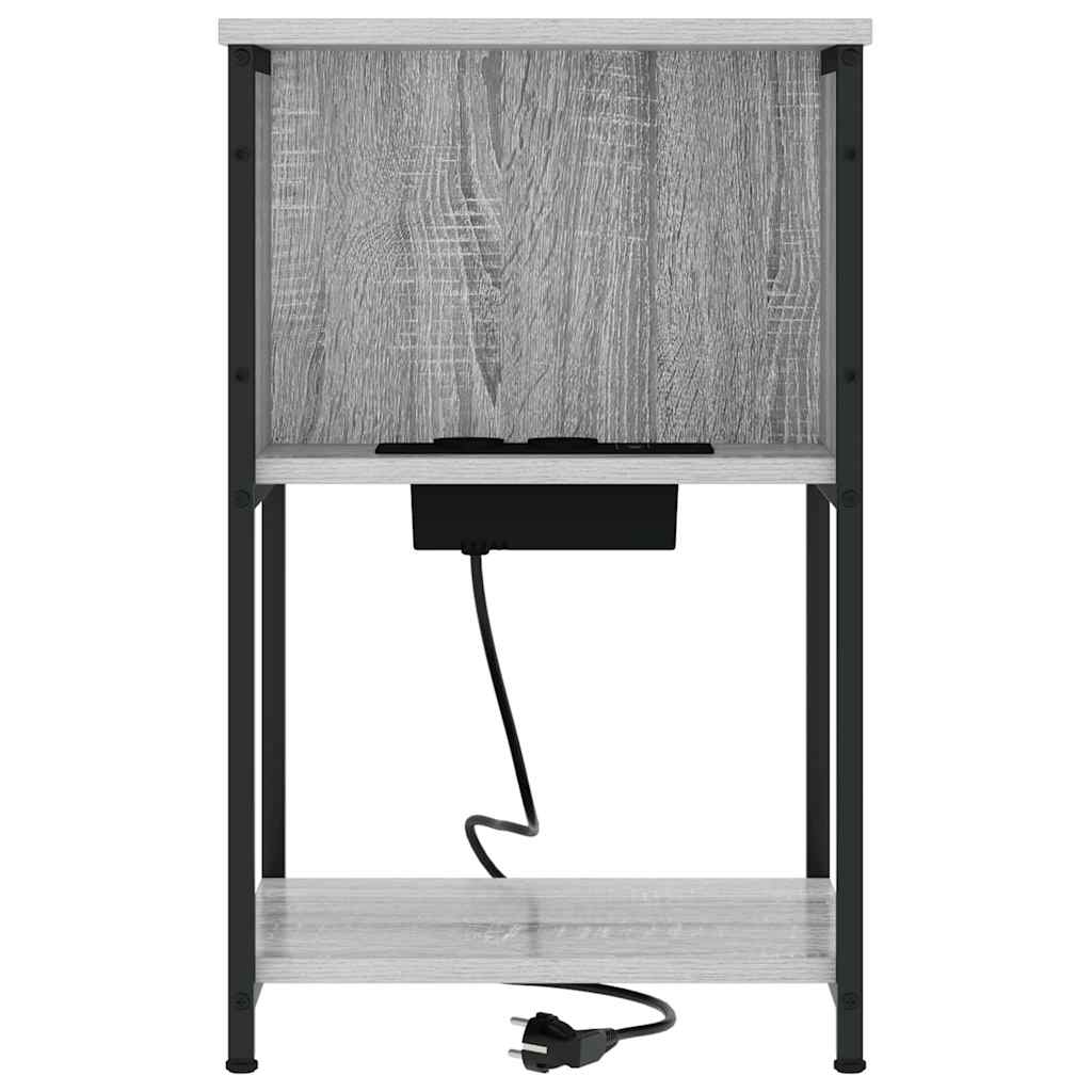 Armadio da Notte 2 pcs Grigio Sonoma 38 x 31 x 61 cm | homemem39