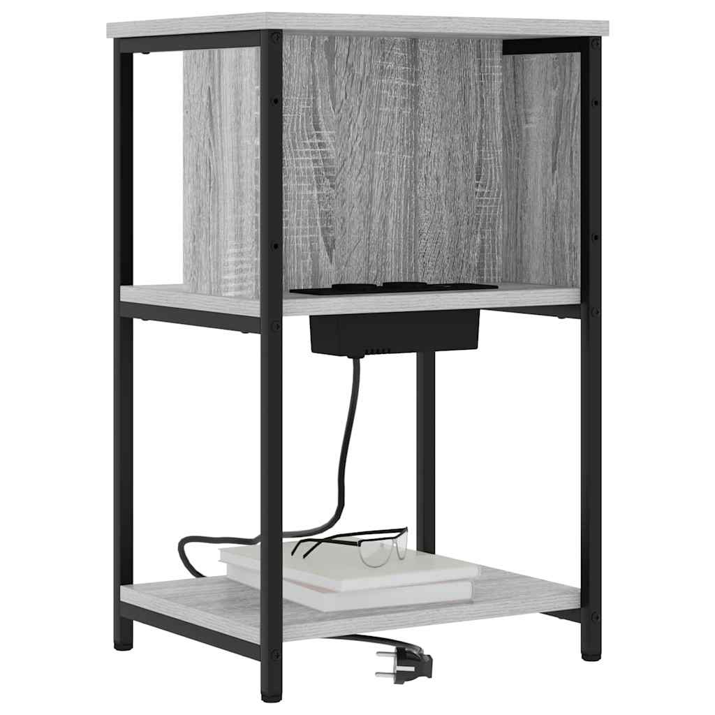Armadio da Notte 2 pcs Grigio Sonoma 38 x 31 x 61 cm | homemem39