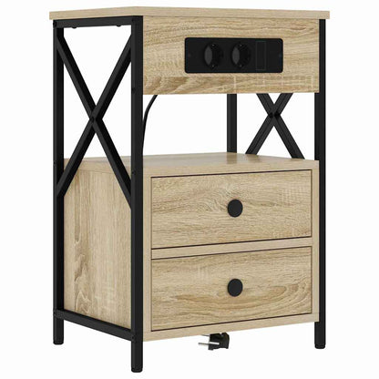 Armadio da Notte con cassetto Rovere Sonoma 40 x 31 x 60 cm