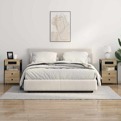 Armadio da Notte 2 pcs Rovere Sonoma 40 x 31 x 60 cm