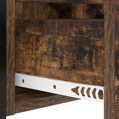 Armadio da Notte Rovere fumé 40 x 31 x 60 cm - homemem39